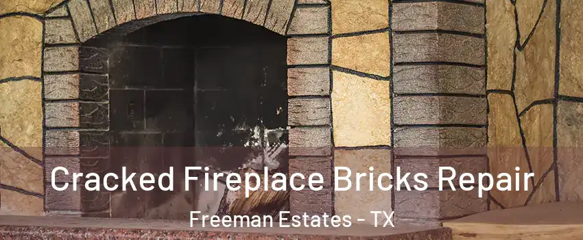 Cracked Fireplace Bricks Repair Freeman Estates - TX