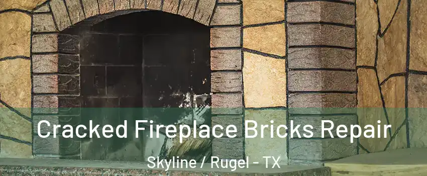 Cracked Fireplace Bricks Repair Skyline / Rugel - TX