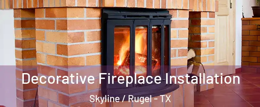 Decorative Fireplace Installation Skyline / Rugel - TX