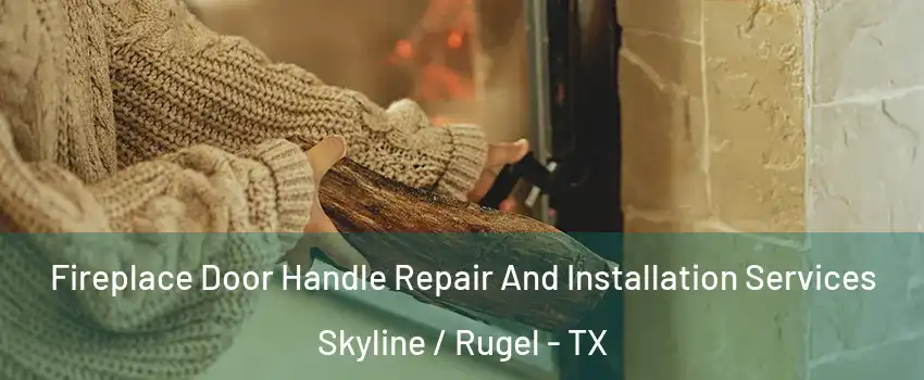 Fireplace Door Handle Repair And Installation Services Skyline / Rugel - TX