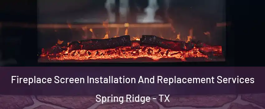 Fireplace Screen Installation And Replacement Services Spring Ridge - TX