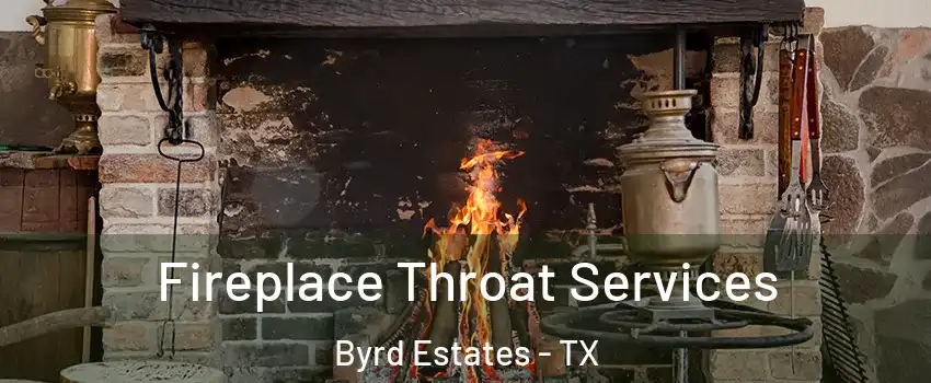 Fireplace Throat Services Byrd Estates - TX