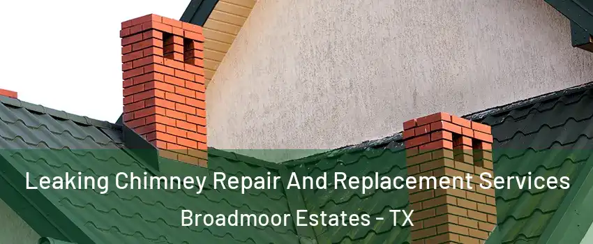 Leaking Chimney Repair And Replacement Services Broadmoor Estates - TX