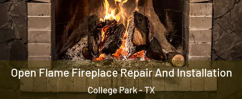 Open Flame Fireplace Repair And Installation College Park - TX